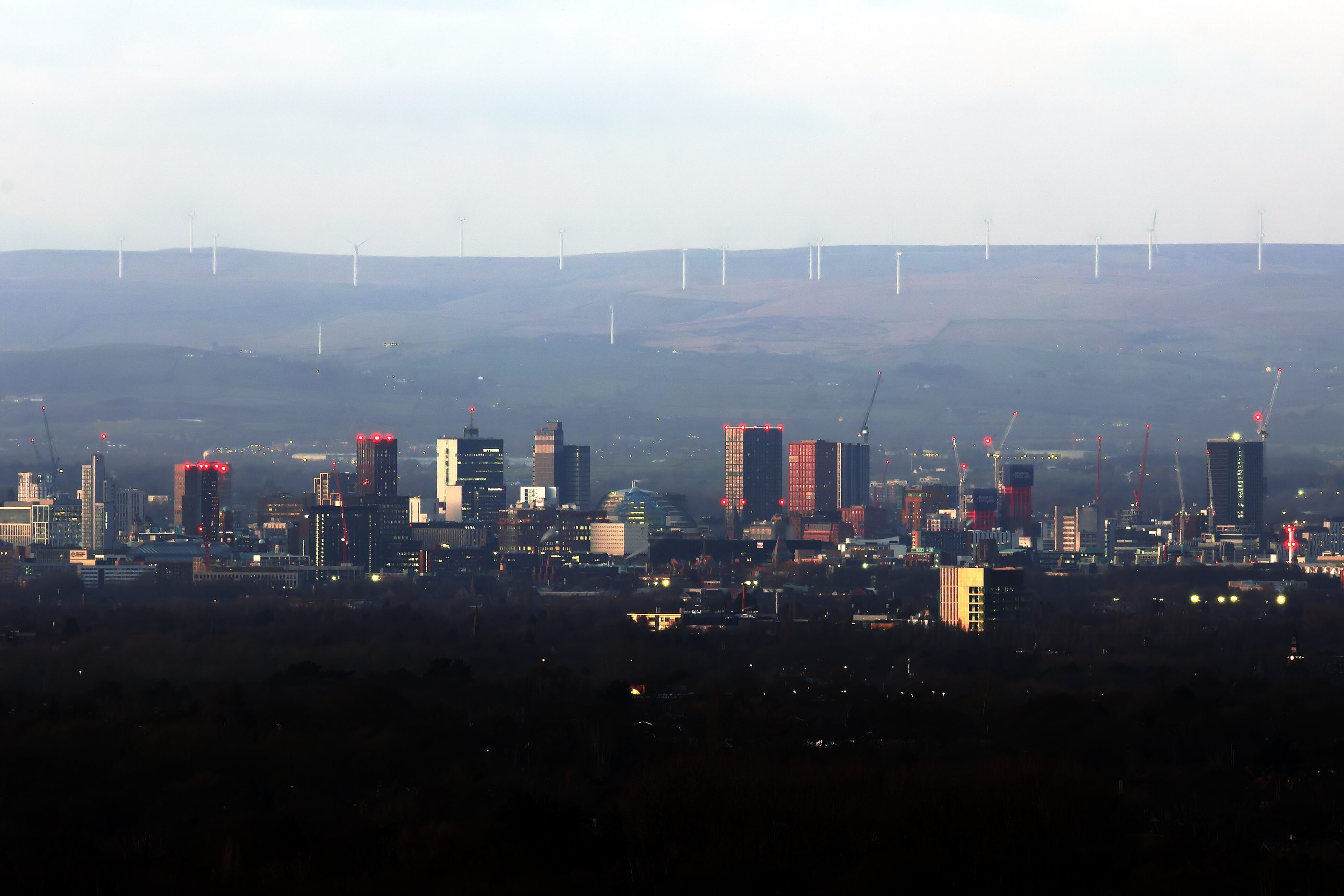 Manchester city skyline